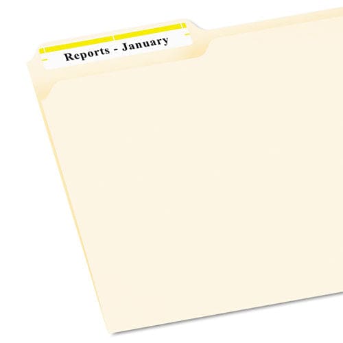 Avery Permanent Trueblock File Folder Labels With Sure Feed Technology 0.66 X 3.44 White 30/sheet 50 Sheets/box - Office - Avery®