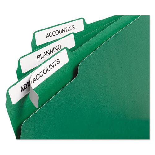 Avery Permanent Trueblock File Folder Labels With Sure Feed Technology 0.66 X 3.44 White 30/sheet 50 Sheets/box - Office - Avery®