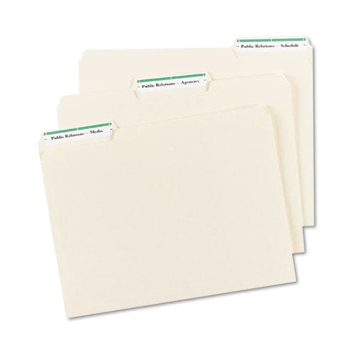 Avery Permanent Trueblock File Folder Labels With Sure Feed Technology 0.66 X 3.44 White 30/sheet 50 Sheets/box - Office - Avery®