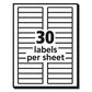 Avery Permanent Trueblock File Folder Labels With Sure Feed Technology 0.66 X 3.44 White 30/sheet 50 Sheets/box - Office - Avery®