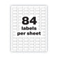 Avery Permatrack Destructible Asset Tag Labels Laser Printers 0.5 X 1 White 84/sheet 8 Sheets/pack - Office - Avery®