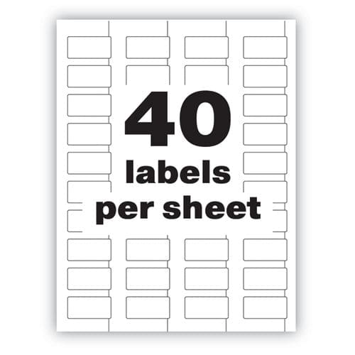 Avery Permatrack Durable White Asset Tag Labels Laser Printers 0.75 X 1.5 White 40/sheet 8 Sheets/pack - Office - Avery®