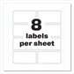 Avery Permatrack Durable White Asset Tag Labels Laser Printers 2 X 3.75 White 8/sheet 8 Sheets/pack - Office - Avery®