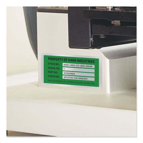 Avery Permatrack Metallic Asset Tag Labels Laser Printers 0.5 X 1 Silver 84/sheet 8 Sheets/pack - Office - Avery®