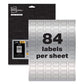 Avery Permatrack Metallic Asset Tag Labels Laser Printers 0.5 X 1 Silver 84/sheet 8 Sheets/pack - Office - Avery®