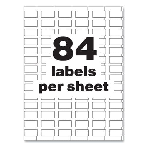 Avery Permatrack Tamper-evident Asset Tag Labels Laser Printers 0.5 X 1 White 84/sheet 8 Sheets/pack - Office - Avery®