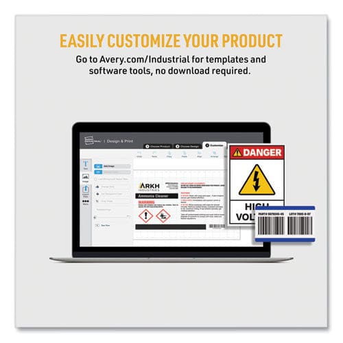 Avery Permatrack Tamper-evident Asset Tag Labels Laser Printers 1.25 X 2.75 White 14/sheet 8 Sheets/pack - Office - Avery®