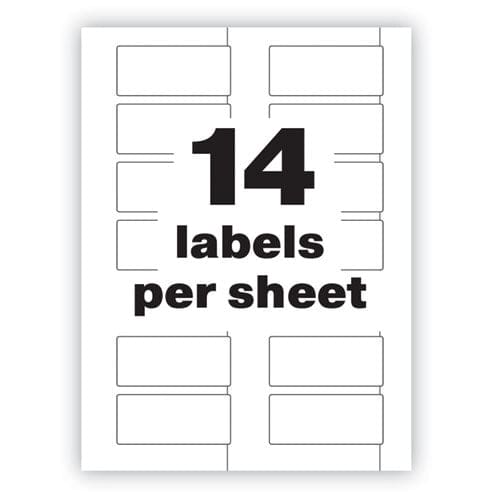 Avery Permatrack Tamper-evident Asset Tag Labels Laser Printers 1.25 X 2.75 White 14/sheet 8 Sheets/pack - Office - Avery®