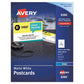 Avery Photo-quality Printable Postcards Inkjet 74 Lb 4.25 X 5.5 Glossy White 100 Cards 4 Cards/sheet 25 Sheets/pack - Office - Avery®