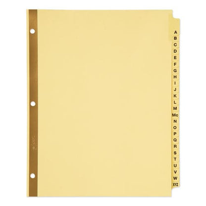 Avery Preprinted Laminated Tab Dividers With Gold Reinforced Binding Edge 25-tab A To Z 11 X 8.5 Buff 1 Set - Office - Avery®