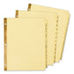 Avery Preprinted Laminated Tab Dividers With Gold Reinforced Binding Edge 31-tab 1 To 31 11 X 8.5 Buff 1 Set - Office - Avery®