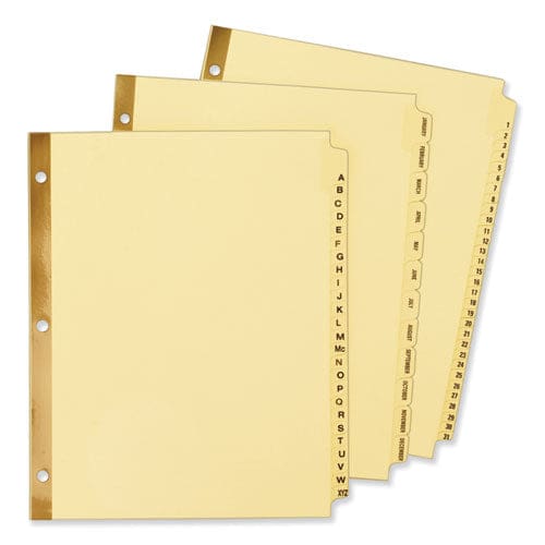 Avery Preprinted Laminated Tab Dividers With Gold Reinforced Binding Edge 31-tab 1 To 31 11 X 8.5 Buff 1 Set - Office - Avery®