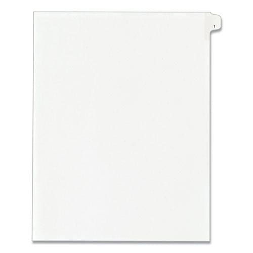 Avery Preprinted Legal Exhibit Side Tab Index Dividers Allstate Style 10-tab 1 11 X 8.5 White 25/pack - Office - Avery®