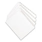 Avery Preprinted Legal Exhibit Side Tab Index Dividers Allstate Style 10-tab 11 11 X 8.5 White 25/pack - Office - Avery®