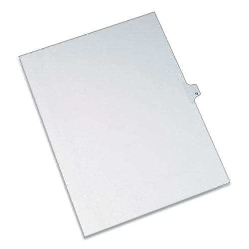 Avery Preprinted Legal Exhibit Side Tab Index Dividers Allstate Style 10-tab 13 11 X 8.5 White 25/pack - Office - Avery®