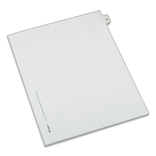 Avery Preprinted Legal Exhibit Side Tab Index Dividers Allstate Style 10-tab 24 11 X 8.5 White 25/pack - Office - Avery®