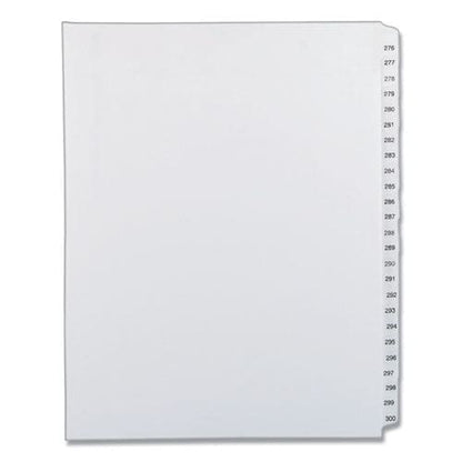 Avery Preprinted Legal Exhibit Side Tab Index Dividers Allstate Style 25-tab 276 To 300 11 X 8.5 White 1 Set - Office - Avery®