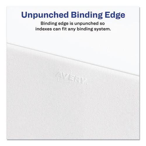 Avery Preprinted Legal Exhibit Side Tab Index Dividers Allstate Style 26-tab A To Z 11 X 8.5 White 1 Set (1700) - Office - Avery®