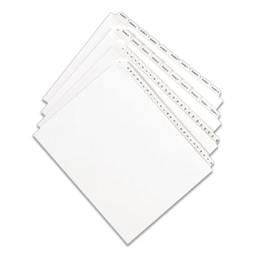 Avery Preprinted Legal Exhibit Side Tab Index Dividers Allstate Style 26-tab A To Z 11 X 8.5 White 1 Set (1700) - Office - Avery®