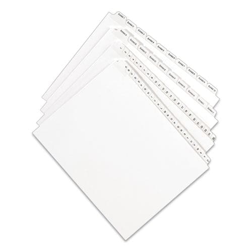 Avery Preprinted Legal Exhibit Side Tab Index Dividers Allstate Style 26-tab E 11 X 8.5 White 25/pack - Office - Avery®