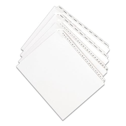 Avery Preprinted Legal Exhibit Side Tab Index Dividers Allstate Style 26-tab V 11 X 8.5 White 25/pack - Office - Avery®