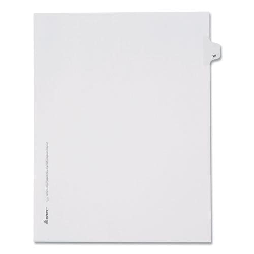 Avery Preprinted Legal Exhibit Side Tab Index Dividers Allstate Style 26-tab W 11 X 8.5 White 25/pack - Office - Avery®