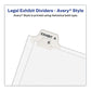 Avery Preprinted Legal Exhibit Side Tab Index Dividers Avery Style 10-tab 23 11 X 8.5 White 25/pack (1023) - Office - Avery®