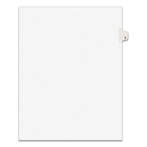 Avery Preprinted Legal Exhibit Side Tab Index Dividers Avery Style 10-tab 5 11 X 8.5 White 25/pack - Office - Avery®