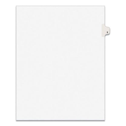 Avery Preprinted Legal Exhibit Side Tab Index Dividers Avery Style 10-tab 5 11 X 8.5 White 25/pack - Office - Avery®