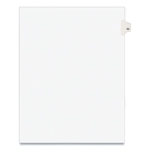 Avery Preprinted Legal Exhibit Side Tab Index Dividers Avery Style 10-tab 53 11 X 8.5 White 25/pack (1053) - Office - Avery®