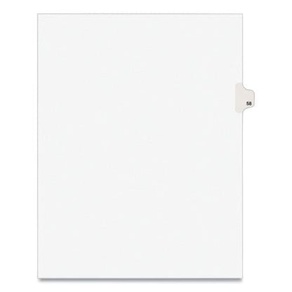 Avery Preprinted Legal Exhibit Side Tab Index Dividers Avery Style 10-tab 58 11 X 8.5 White 25/pack (1058) - Office - Avery®