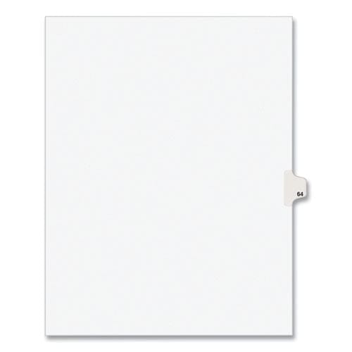 Avery Preprinted Legal Exhibit Side Tab Index Dividers Avery Style 10-tab 64 11 X 8.5 White 25/pack (1064) - Office - Avery®