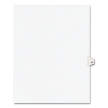 Avery Preprinted Legal Exhibit Side Tab Index Dividers Avery Style 10-tab 65 11 X 8.5 White 25/pack (1065) - Office - Avery®