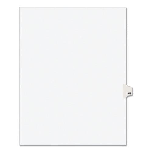 Avery Preprinted Legal Exhibit Side Tab Index Dividers Avery Style 10-tab 66 11 X 8.5 White 25/pack (1066) - Office - Avery®