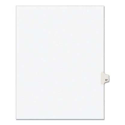 Avery Preprinted Legal Exhibit Side Tab Index Dividers Avery Style 10-tab 67 11 X 8.5 White 25/pack (1067) - Office - Avery®