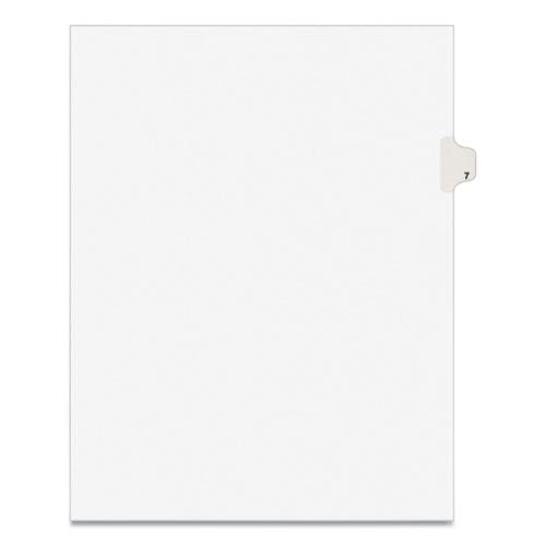 Avery Preprinted Legal Exhibit Side Tab Index Dividers Avery Style 10-tab 7 11 X 8.5 White 25/pack - Office - Avery®