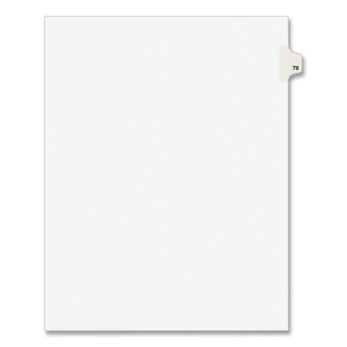 Avery Preprinted Legal Exhibit Side Tab Index Dividers Avery Style 10-tab 78 11 X 8.5 White 25/pack (1078) - Office - Avery®