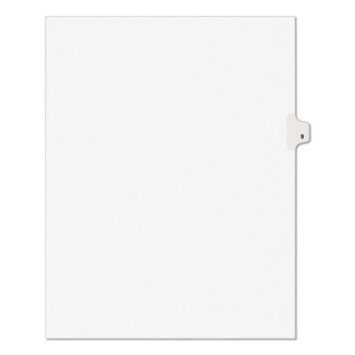 Avery Preprinted Legal Exhibit Side Tab Index Dividers Avery Style 10-tab 9 11 X 8.5 White 25/pack - Office - Avery®