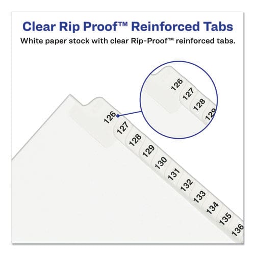 Avery Preprinted Legal Exhibit Side Tab Index Dividers Avery Style 11-tab 1 To 10 11 X 8.5 White 1 Set - Office - Avery®