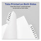 Avery Preprinted Legal Exhibit Side Tab Index Dividers Avery Style 25-tab 1 To 25 11 X 8.5 White 1 Set - Office - Avery®