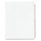 Avery Preprinted Legal Exhibit Side Tab Index Dividers Avery Style 26-tab A To Z 11 X 8.5 White 1 Set (1400) - Office - Avery®