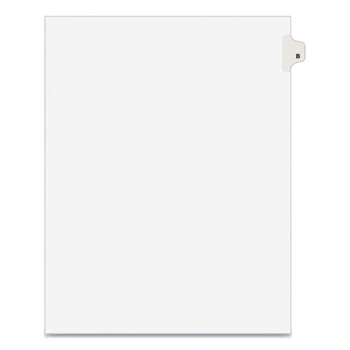 Avery Preprinted Legal Exhibit Side Tab Index Dividers Avery Style 26-tab B 11 X 8.5 White 25/pack (1402) - Office - Avery®