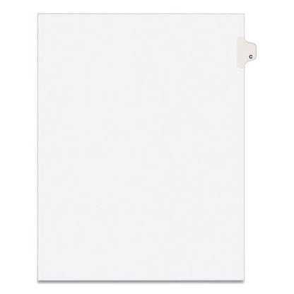 Avery Preprinted Legal Exhibit Side Tab Index Dividers Avery Style 26-tab C 11 X 8.5 White 25/pack (1403) - Office - Avery®