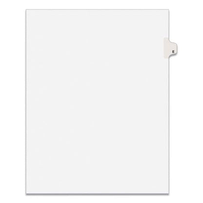 Avery Preprinted Legal Exhibit Side Tab Index Dividers Avery Style 26-tab E 11 X 8.5 White 25/pack (1405) - Office - Avery®
