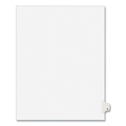 Avery Preprinted Legal Exhibit Side Tab Index Dividers Avery Style 26-tab Y 11 X 8.5 White 25/pack (1425) - Office - Avery®