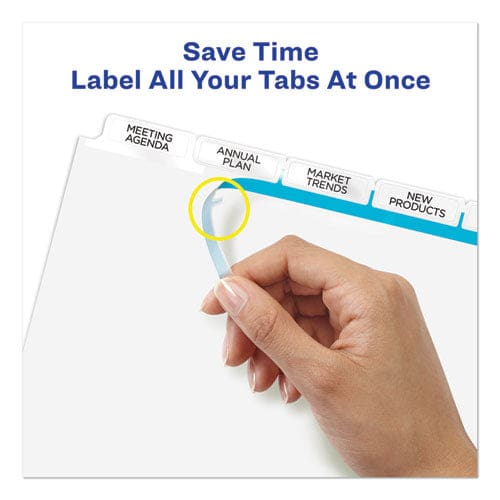 Avery Print And Apply Index Maker Clear Label Dividers Big Tab 5-tab White Tabs 11 X 8.5 White 1 Set - School Supplies - Avery®