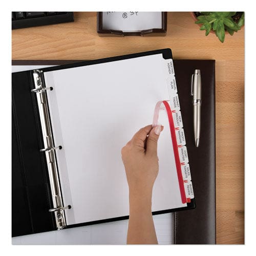 Avery Print And Apply Index Maker Clear Label Dividers Big Tab 8-tab 11 X 8.5 White 1 Set - School Supplies - Avery®