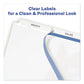 Avery Print And Apply Index Maker Clear Label Unpunched Dividers 3-tab 11 X 8.5 White 25 Sets - School Supplies - Avery®