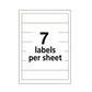 Avery Printable 4 X 6 - Permanent File Folder Labels 0.69 X 3.44 White 7/sheet 36 Sheets/pack (5200) - Office - Avery®