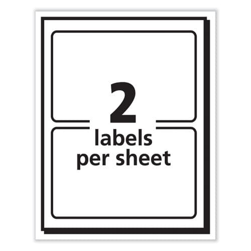 Avery Printable Adhesive Name Badges 3.38 X 2.33 Blue Border 100/pack - School Supplies - Avery®